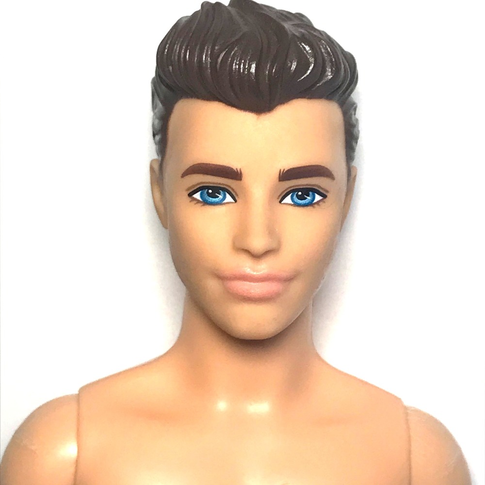 Nude Barbie 2021 Career Soccer Player Brown Hair Blue Eyes Ken Male HCN15 Doll